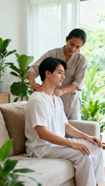 生成50张上门泰式按摩图片预览效果