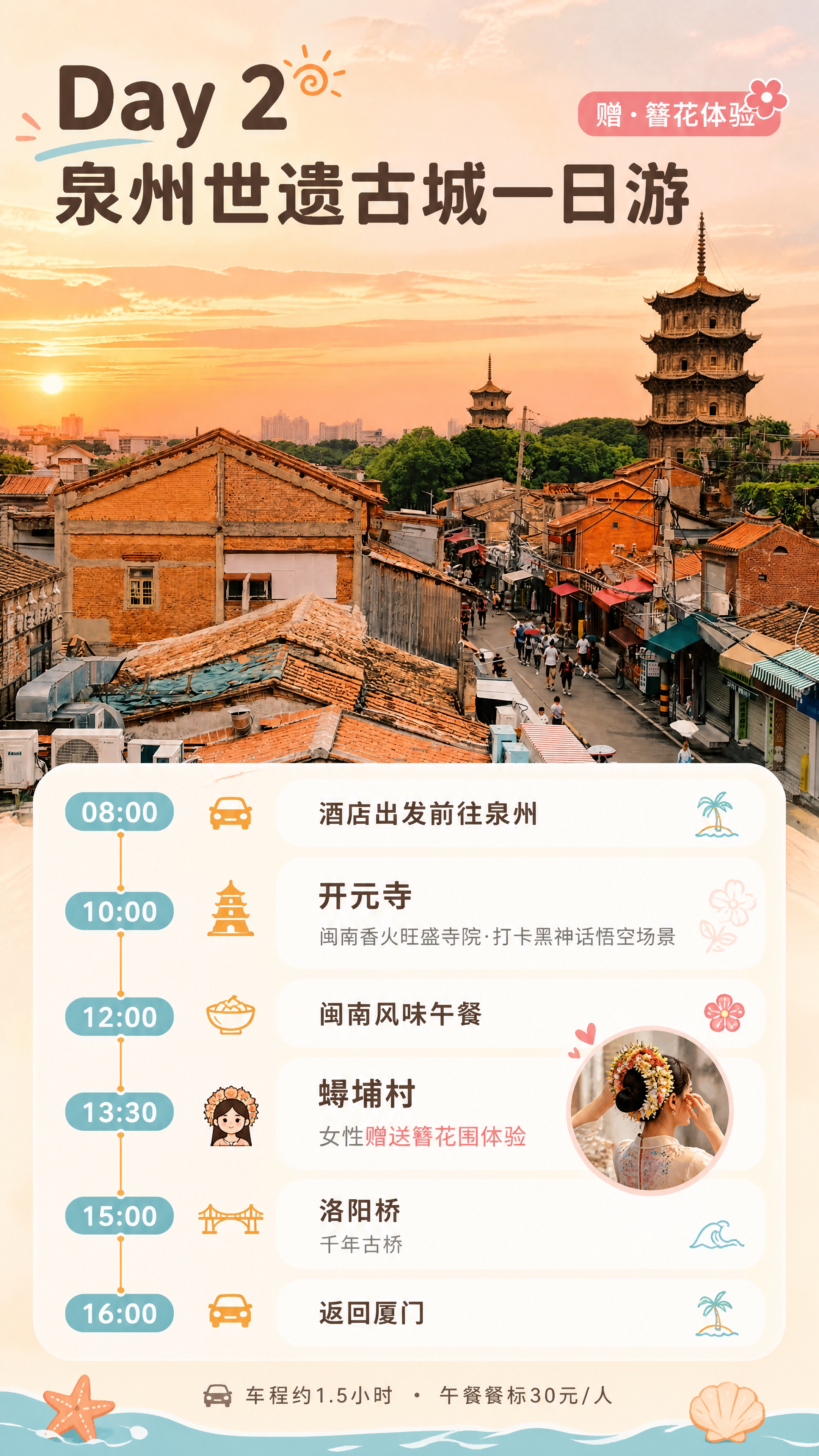 [商品] 使用【图1】泉州西街开元寺双塔场景作为主视觉素材；保… - 图片创意预览