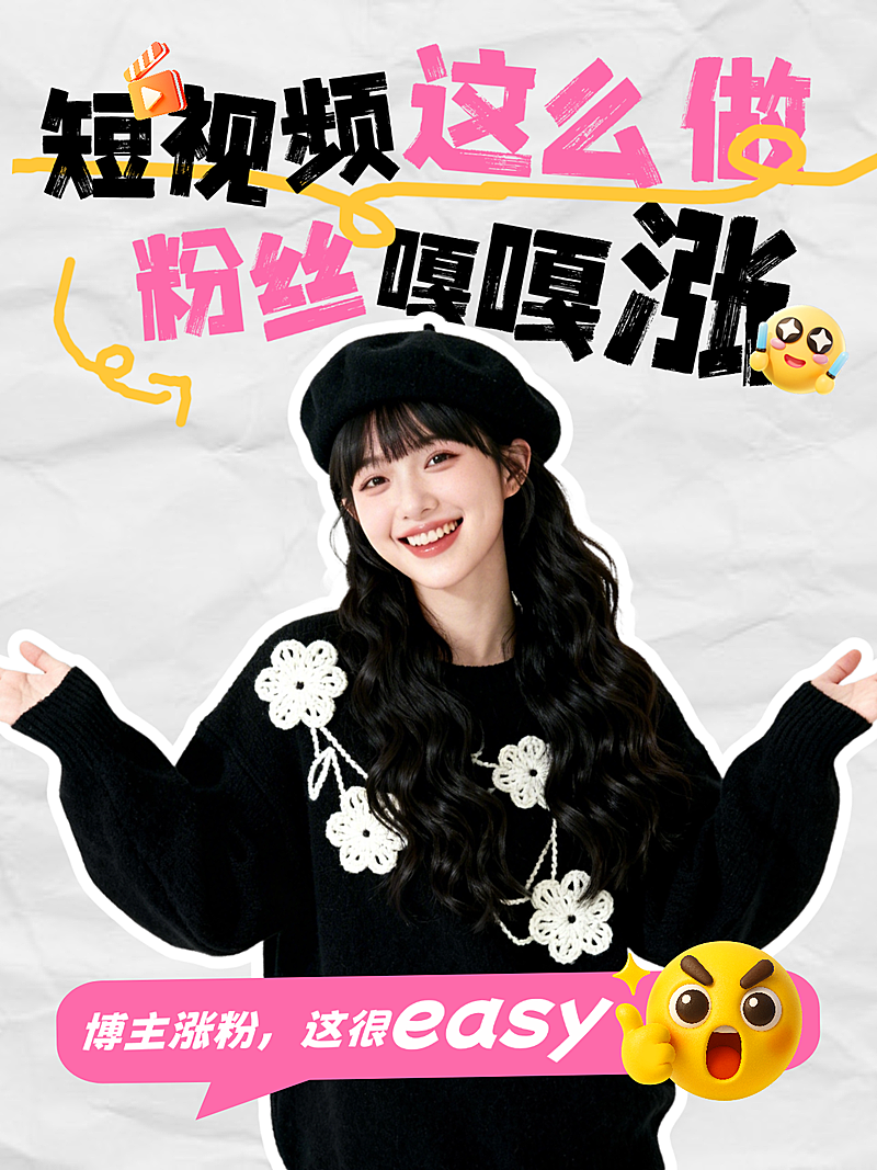 短视频涨粉攻略小红书封面