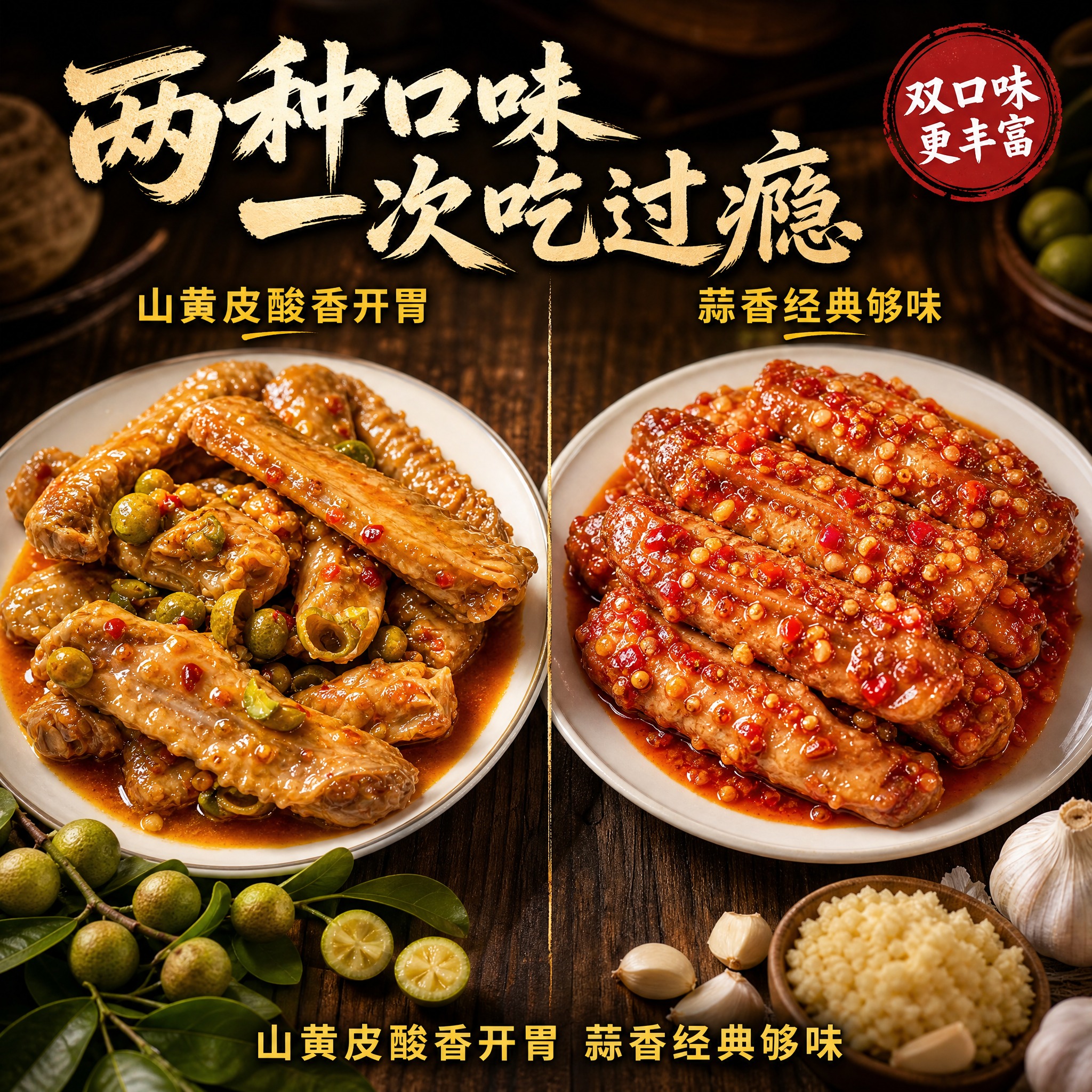 [主图-2] 口味图 两种口味一次吃过瘾 双口味对比展示 [统… - 图片创意预览