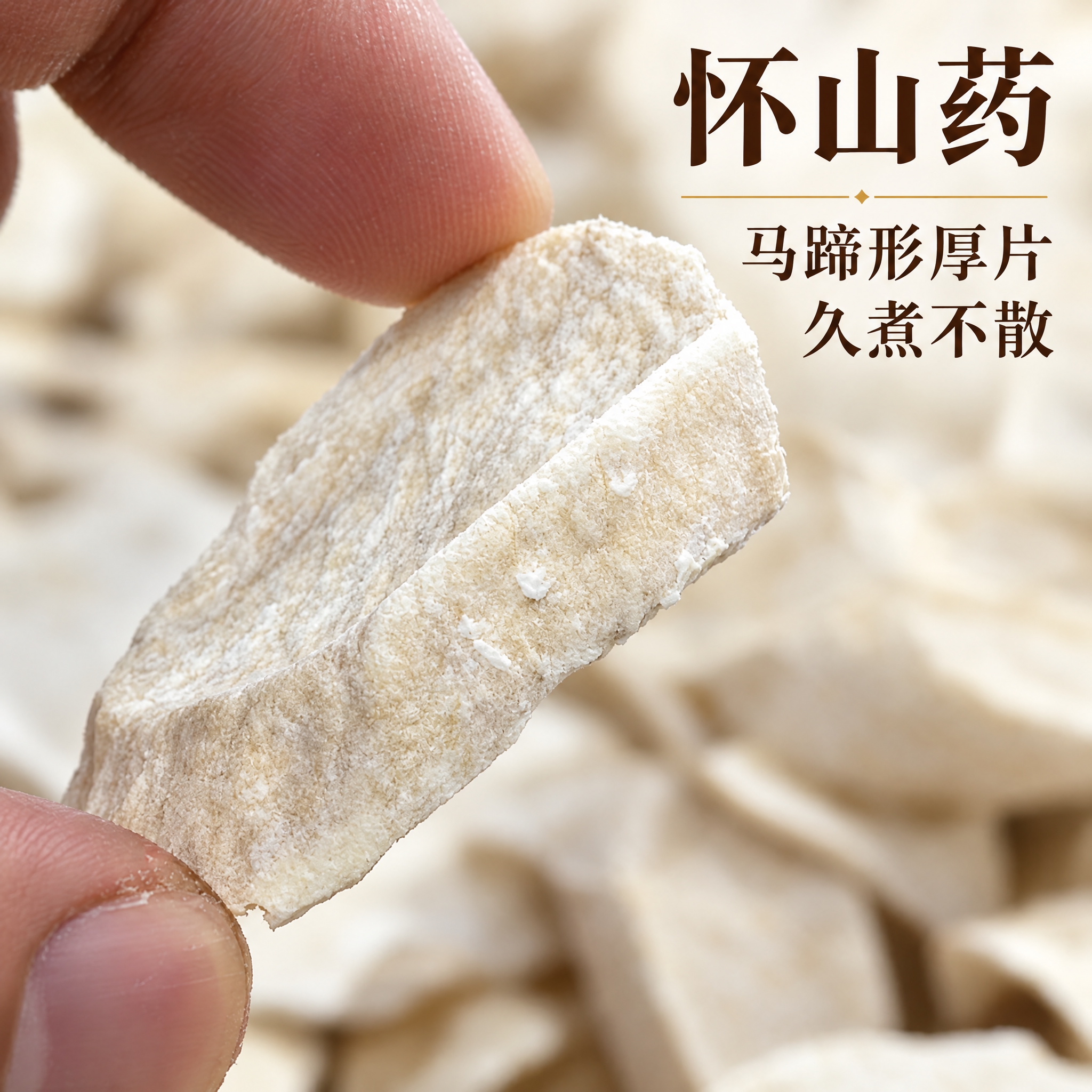 基于上传的怀山药素材进行主图创作，严格使用上传素材，完整保留原… - 图片创意预览