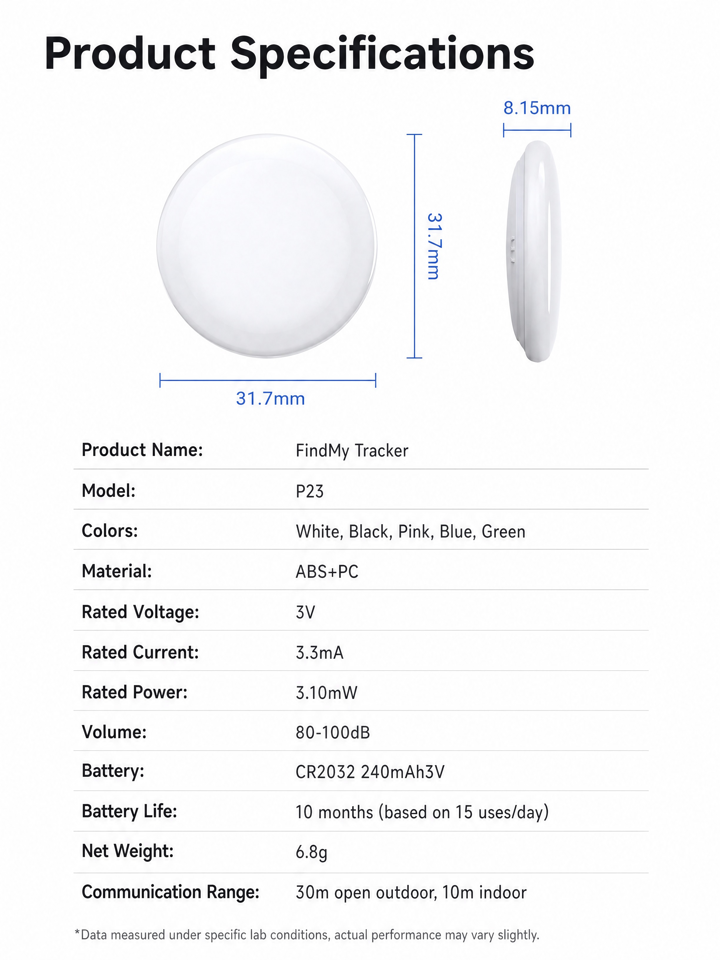 [商品] 使用【图1】FindMy 查找器白色圆形外观；保留产… - 图片创意预览