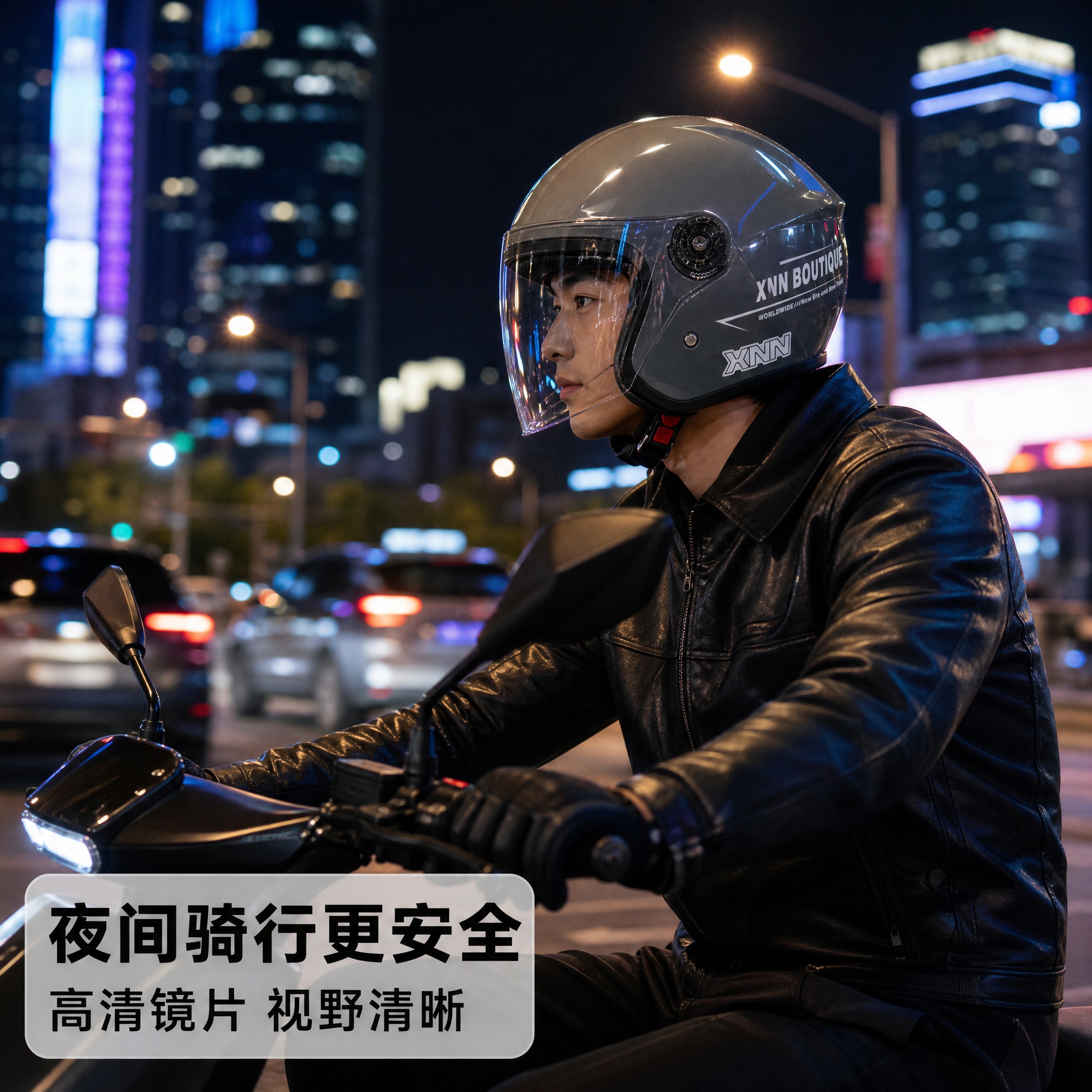 [主图-4] 场景/使用体验，展示头盔真实佩戴骑行场景，体现使… - 图片创意预览
