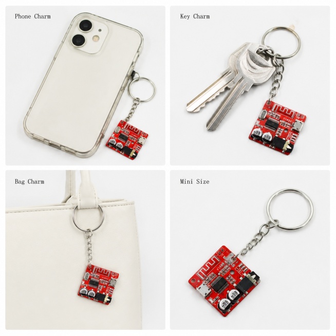[Circuit Board Keychain Main Image 3] Multiple usage scenarios display, functional selling point int预览效果