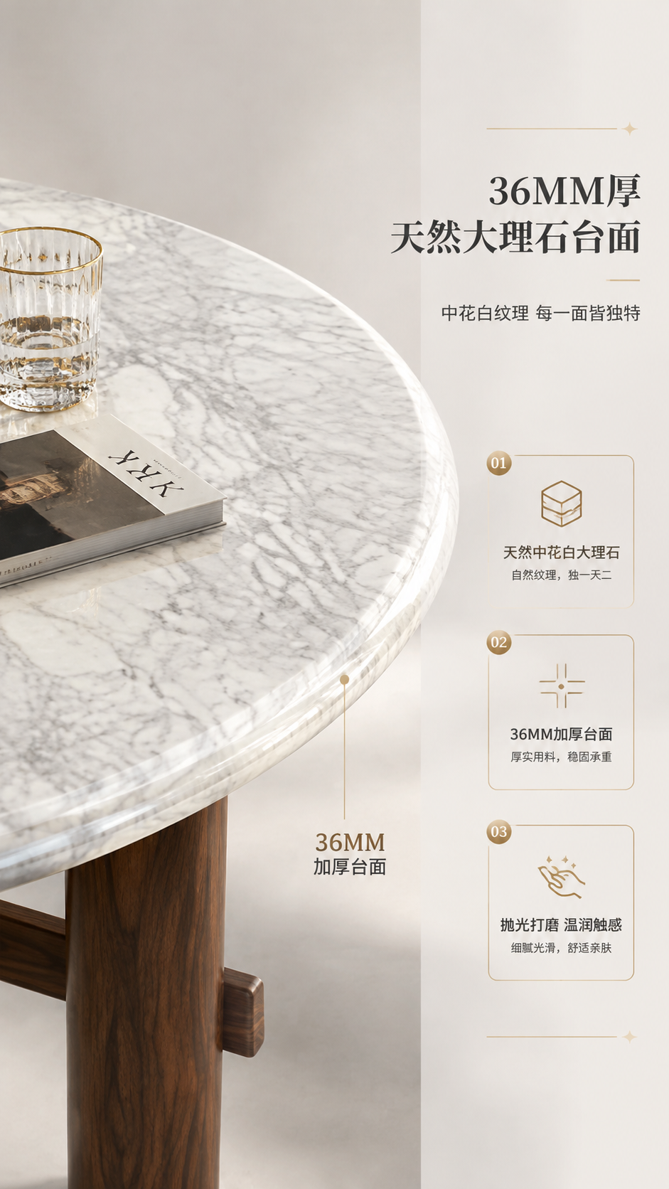[商品] 使用【图1】DT-6622B圆形餐桌；保留圆形桌面、… - 图片创意预览