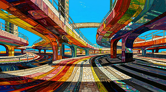 您是漆艺漆画创作大师，请把例图漆画创作稿天空生成天蓝色