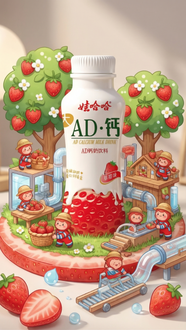 将图一的光影背景替换成图二的光影风格和背景效果，保留图一原本的产品和插画内容不变预览效果