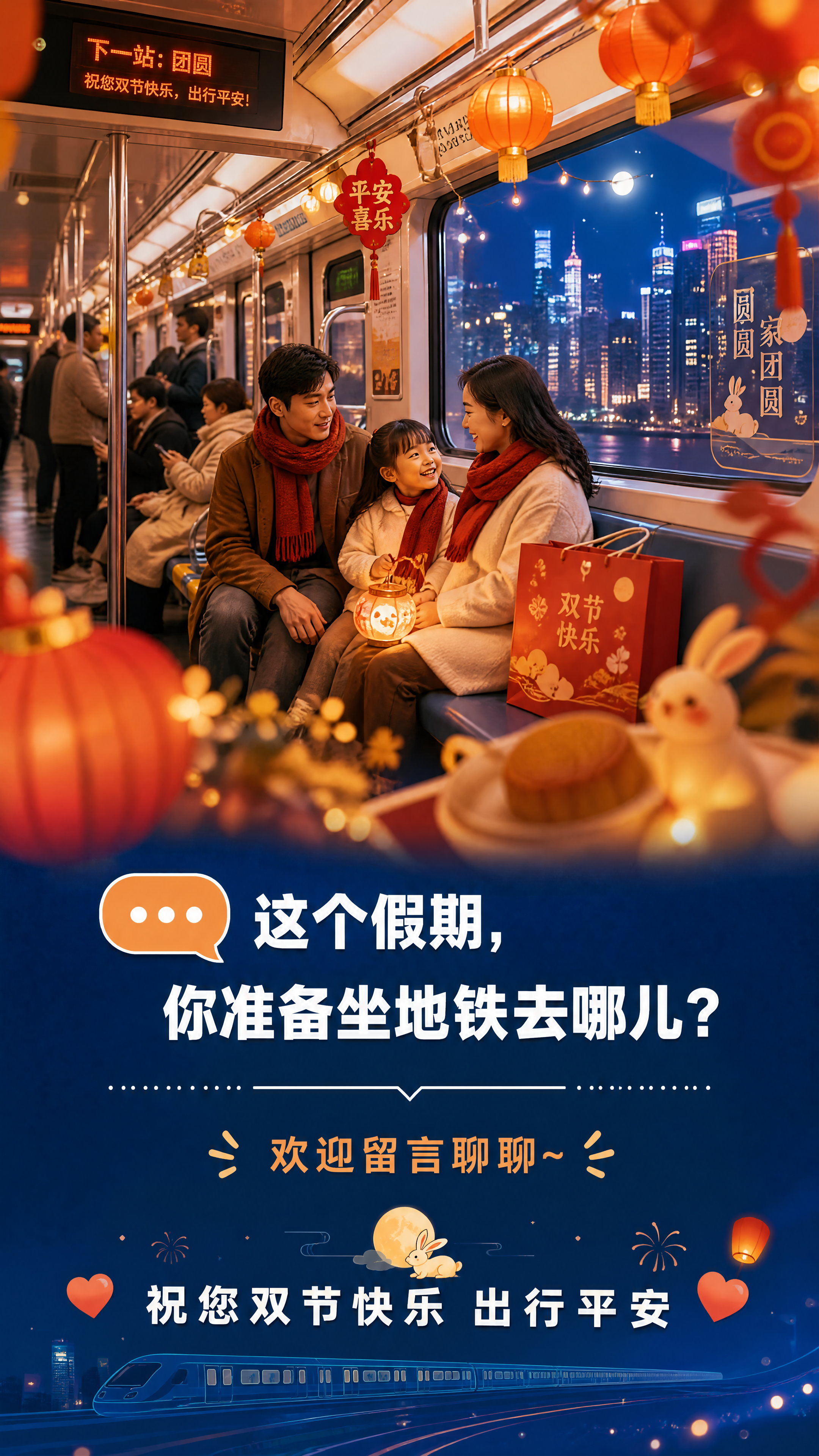 [画面] 目标：温馨收尾，引导读者互动，强化节日祝福氛围。构图… - 图片创意预览