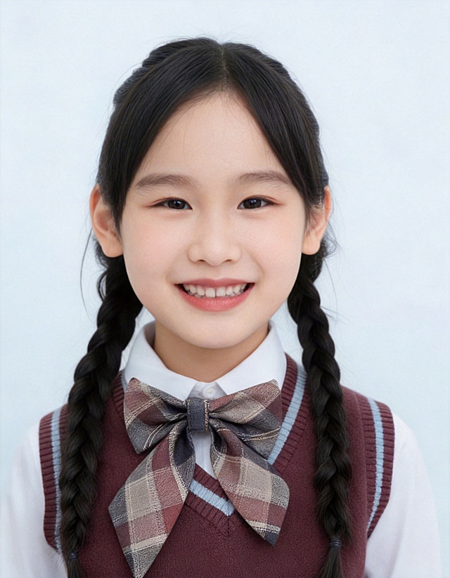 调整照片尺寸为宽207像素高266像素，保留原照片的人物、表情、服装和背景内容，保持图像清晰不变形