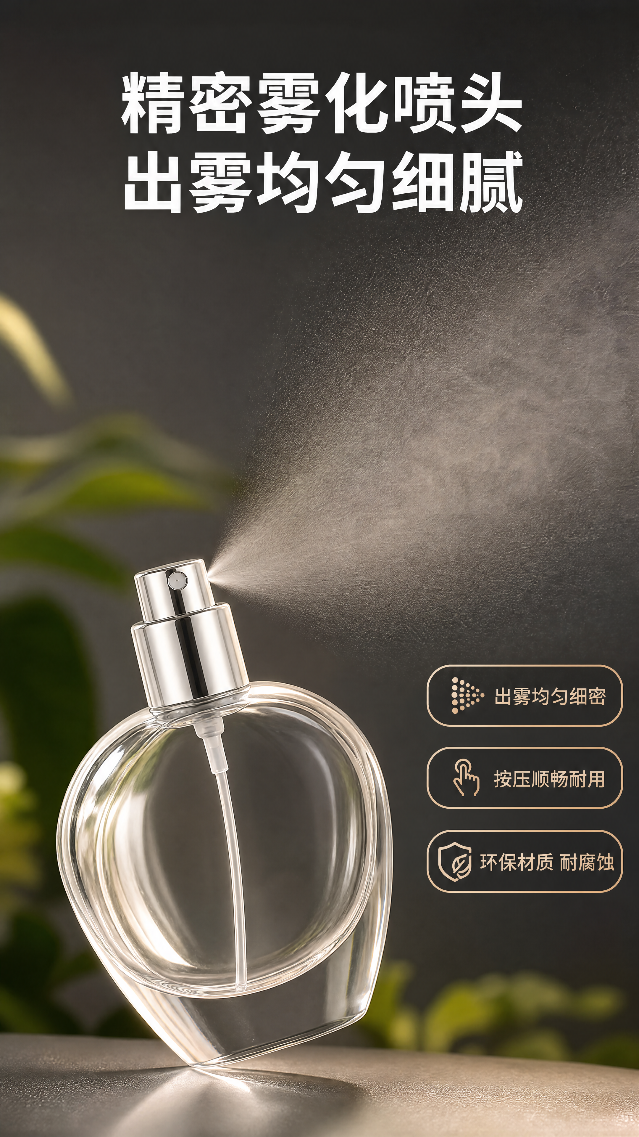 [商品] 使用【图9】中的100ml晶白料卡口玻璃香水瓶银色喷… - 图片创意预览