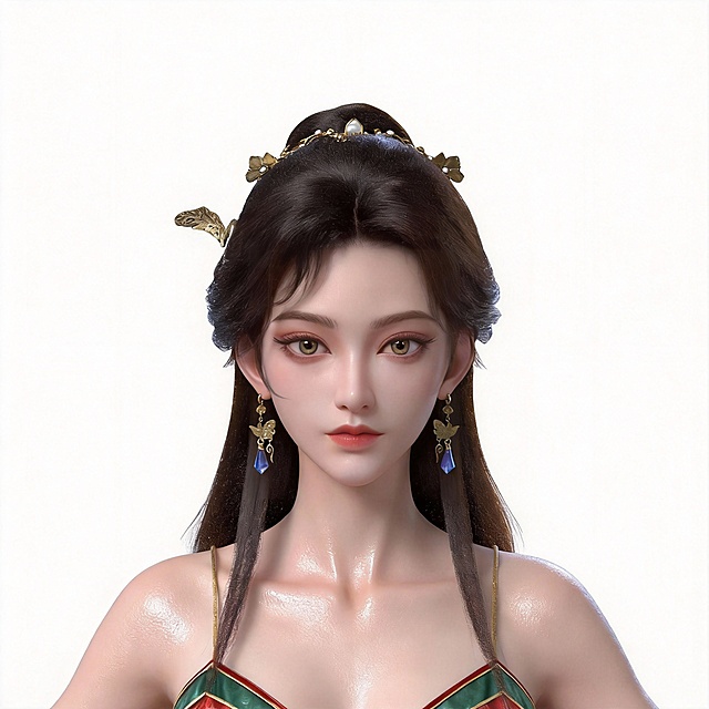 优化五官  妆容更精致一点  更妩媚一定  皮肤质感更细腻