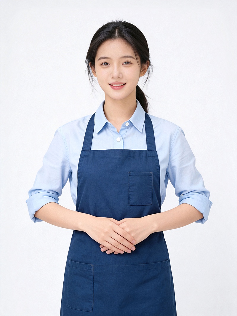 家政简约正式女性职业形象照