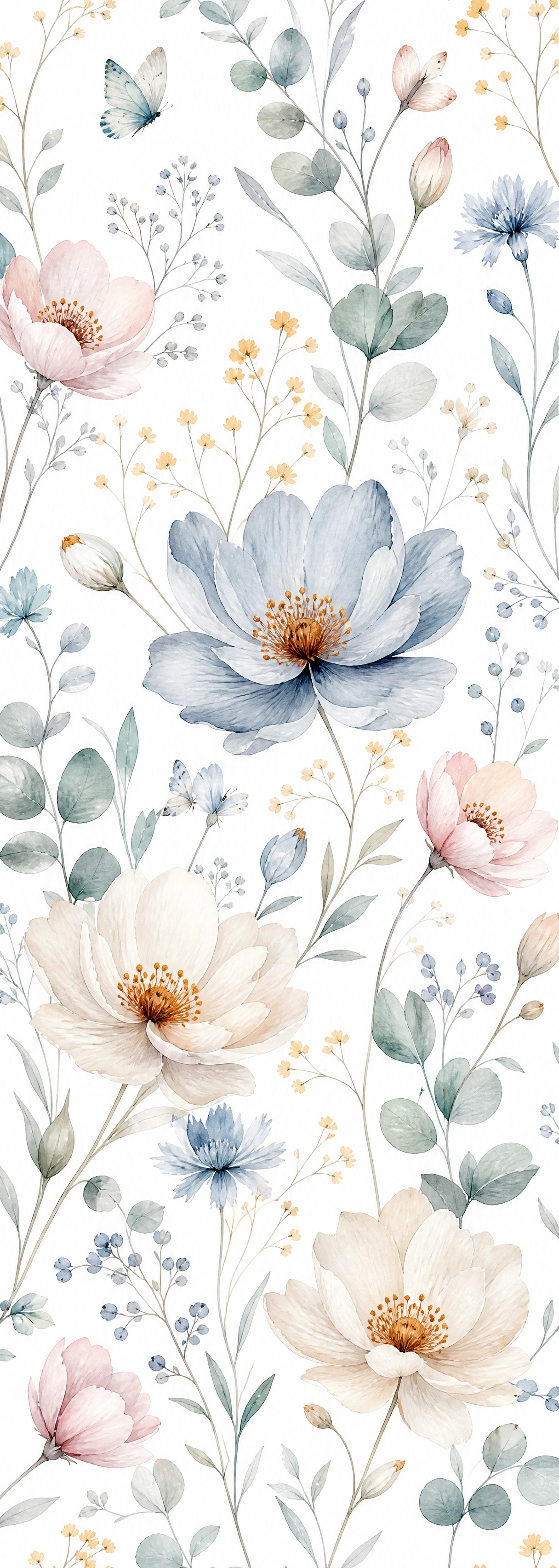 Watercolor floral print pattern… - 图片创意预览