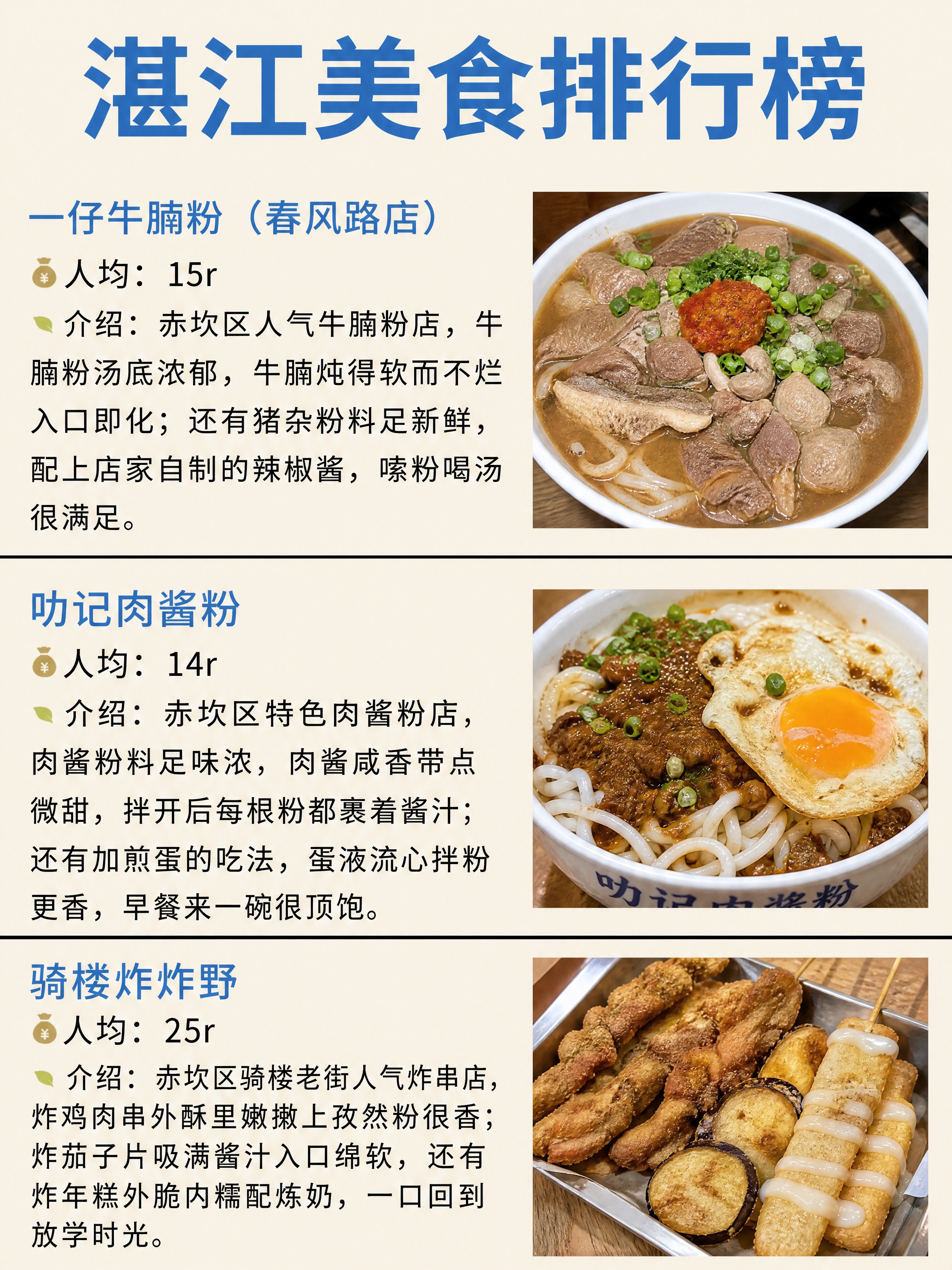 小红书笔记美食攻略内页，配图大字复刻版，ins清新美食风，版式… - 图片创意预览