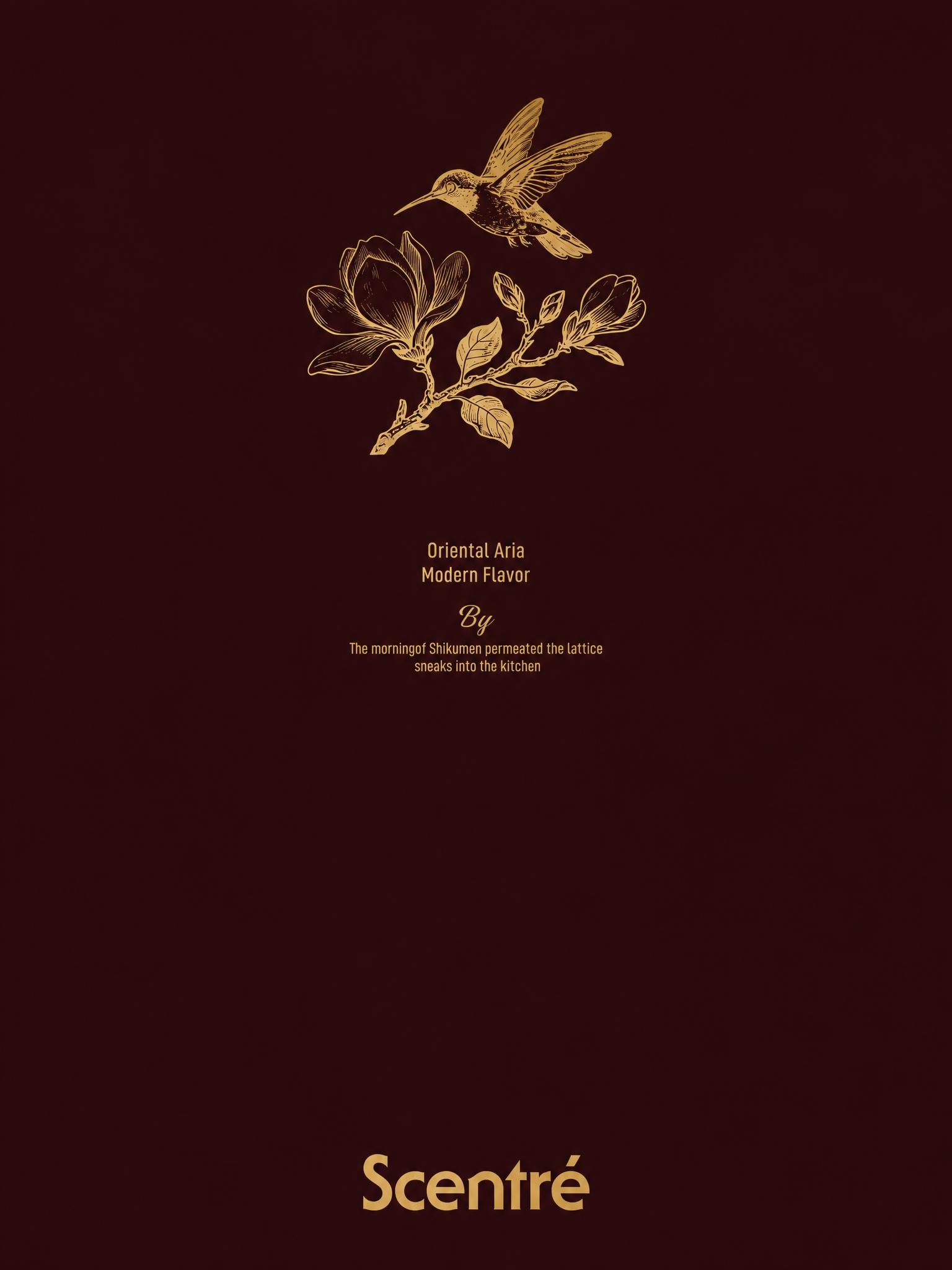 将背景色调改为深酒红色（参考图2的暗红色调），画面中的花鸟图案… - 图片创意预览