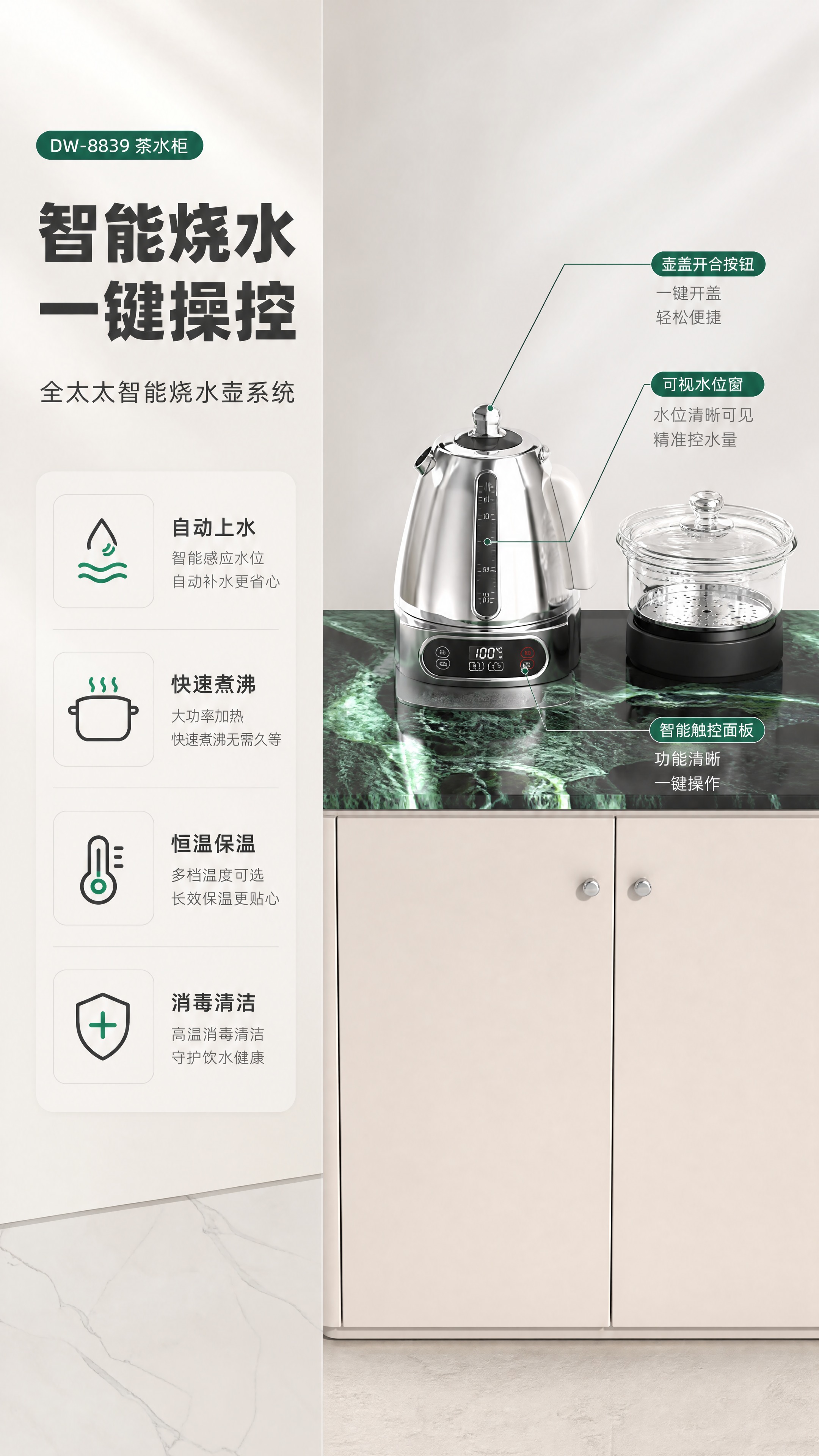 [商品] 使用【图1】DW-8839茶水柜；保留台面上全太太智… - 图片创意预览