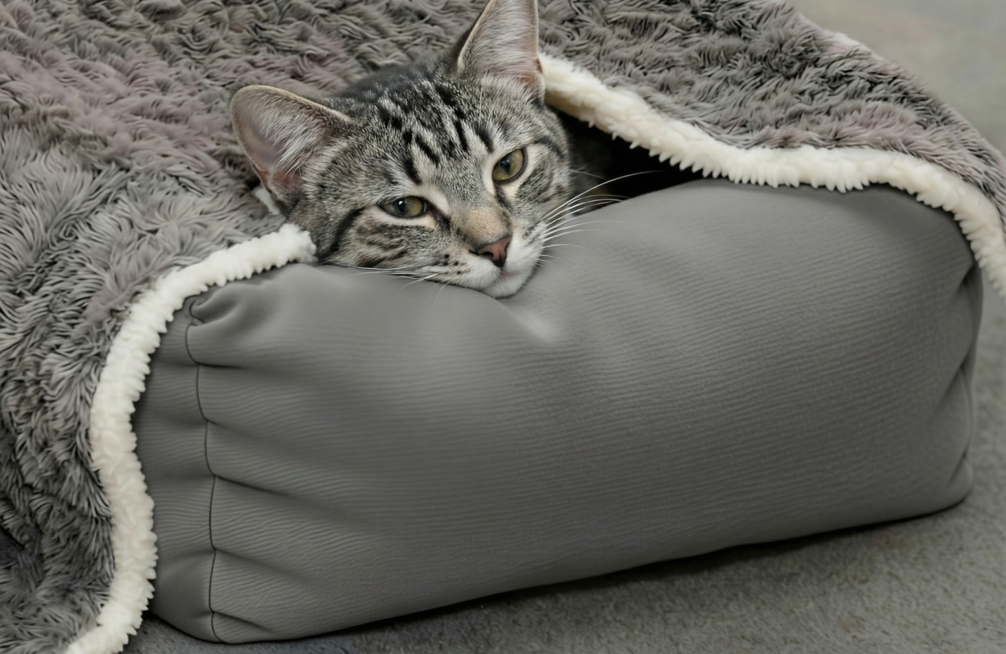 猫头换灰色狸花猫，表情神态背景不变预览效果