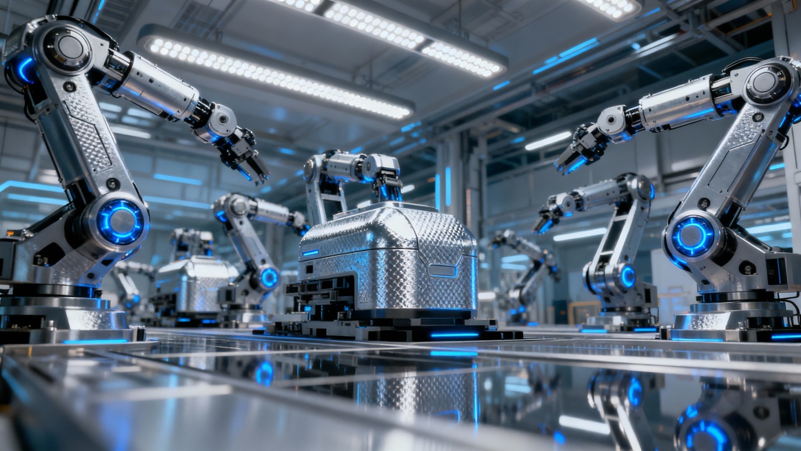 有机器人的超级工厂预览效果