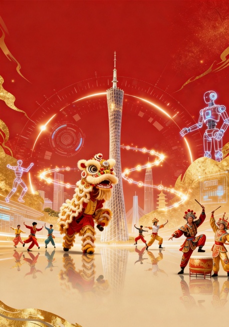 去掉图片顶部的"粤游湾区 · 悦见广东"文字，保留其余画面元素预览效果