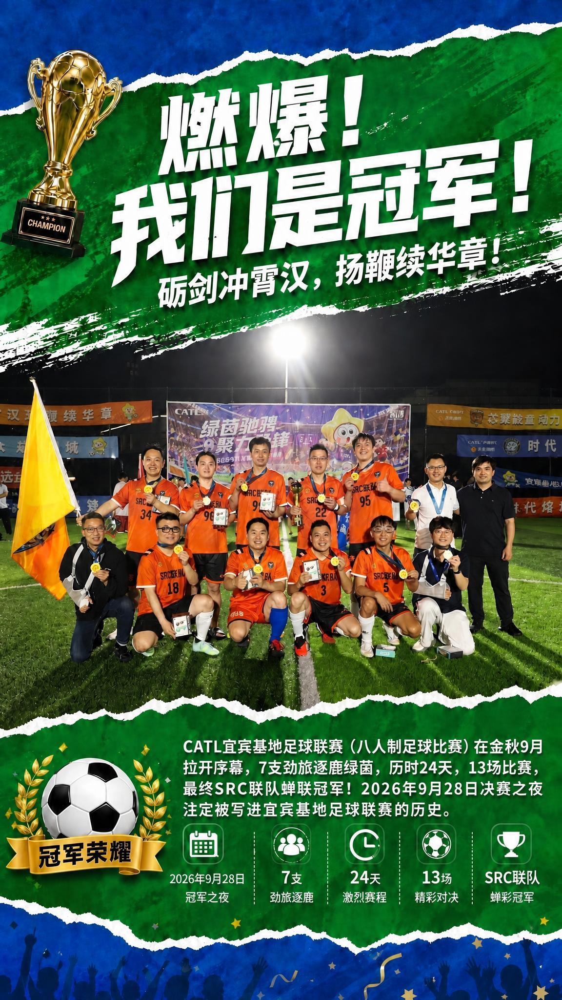 将冠军主海报底部的文字内容更新为以下内容，主标题、副标题、冠军… - 图片创意预览