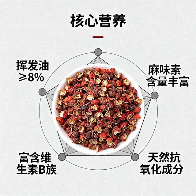 生成一套红花椒的详情图