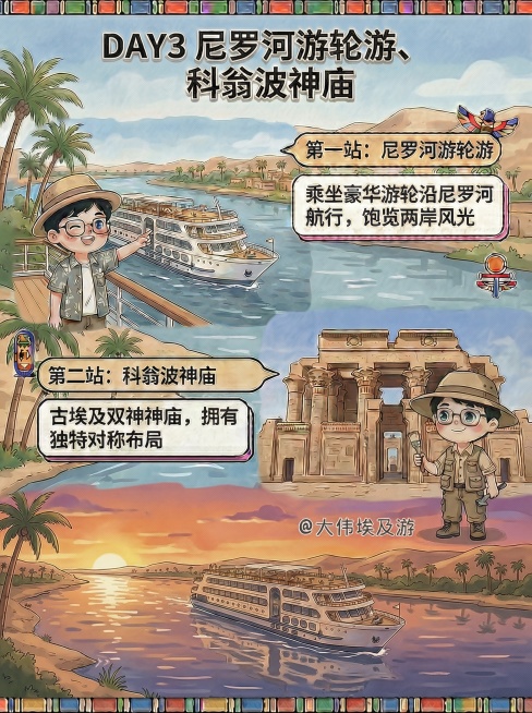 将最后的尼罗河岸边风景改成游轮在河上行驶预览效果