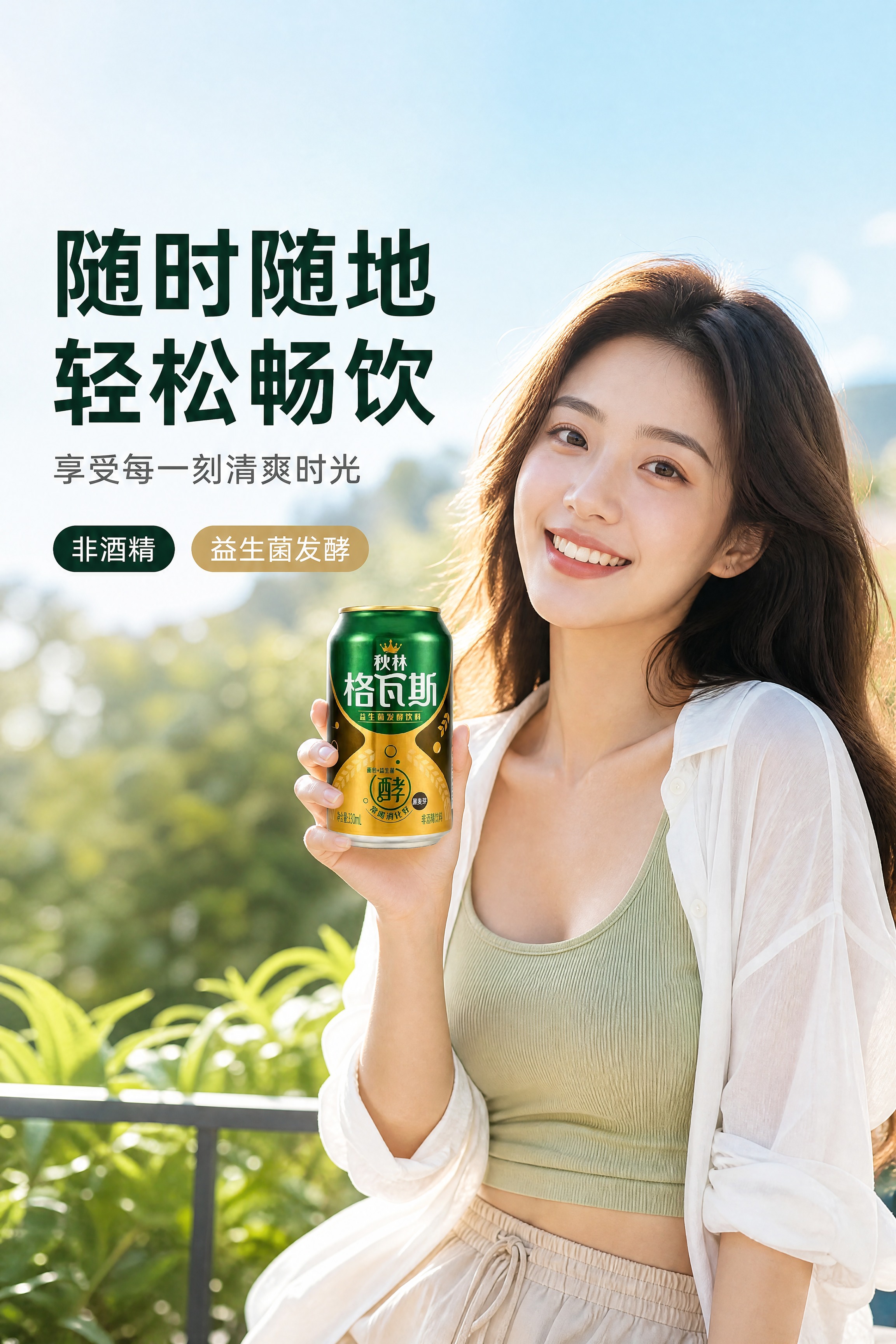 [商品] 使用【图1】秋林格瓦斯罐，保留原貌；亚洲年轻女性模特… - 图片创意预览