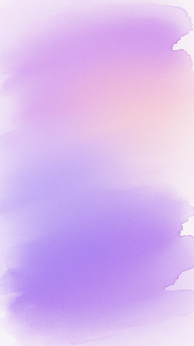 紫色渐变背景，融合淡紫、粉紫与浅紫色调，呈现柔和模糊的梦幻质感，采用水彩晕染风格的变换样式，色彩过渡自然，整体氛围宁静唯美，无文字及装饰元素，仅有渐变色彩构成的抽象背景。