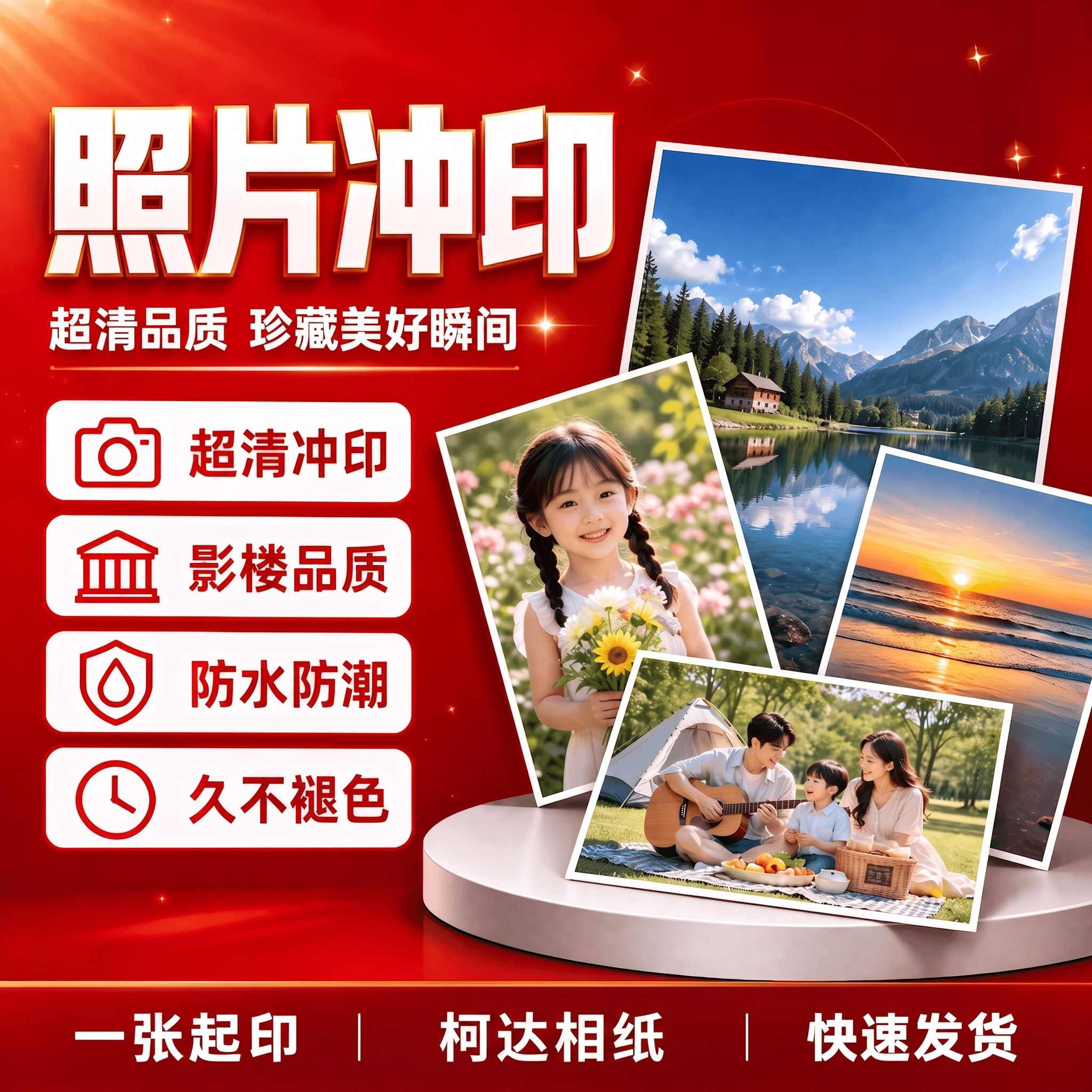 下单即冲印改为柯达相纸 - 图片创意预览