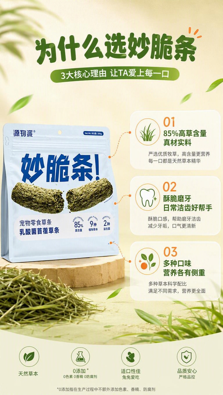 [商品] 使用【图1】左下蓝白包装乳酸菌苜蓿草条；保留包装袋颜… - 图片创意预览