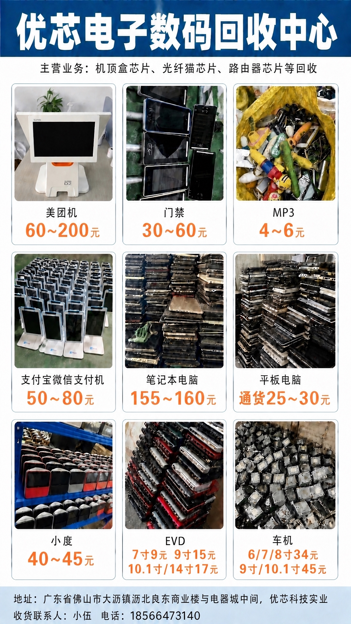 基于这张竖版数码回收九宫格海报，仅修改以下2处价格文字，其他所… - 图片创意预览