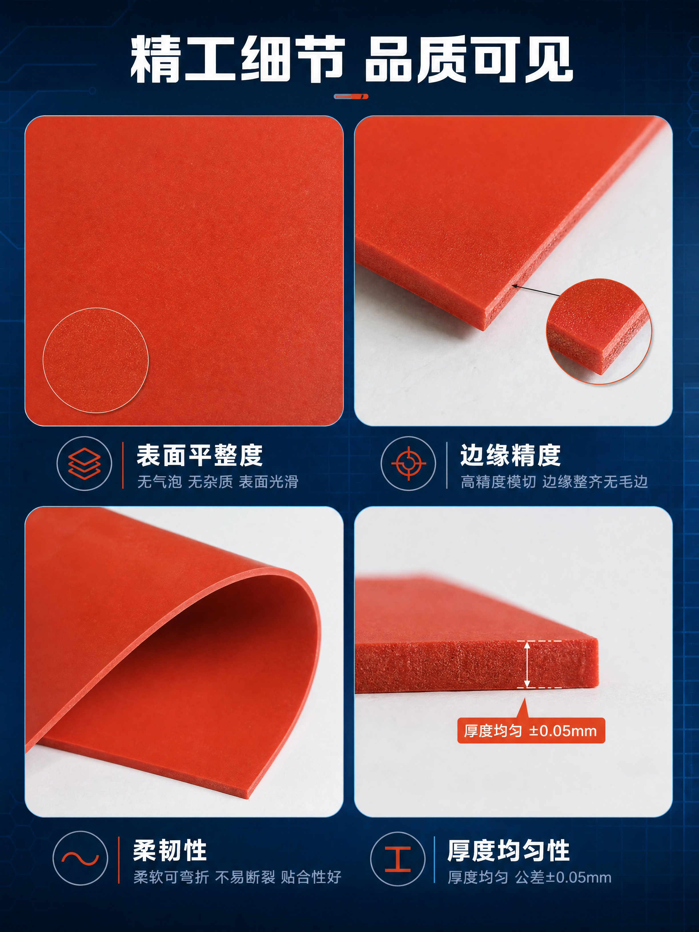 [商品] 使用【图9】橙红色阻燃硅胶片材；保留橙红色硅胶材质、… - 图片创意预览
