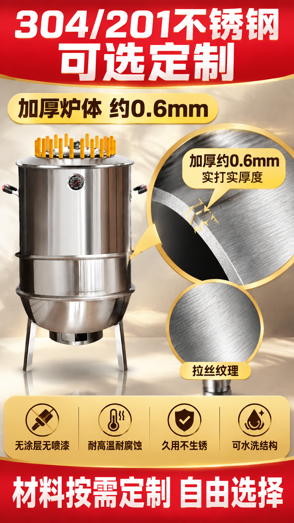 [商品] 使用【图42.jpg】不锈钢焖烤吊炉：圆柱形不锈钢炉… - 图片创意预览