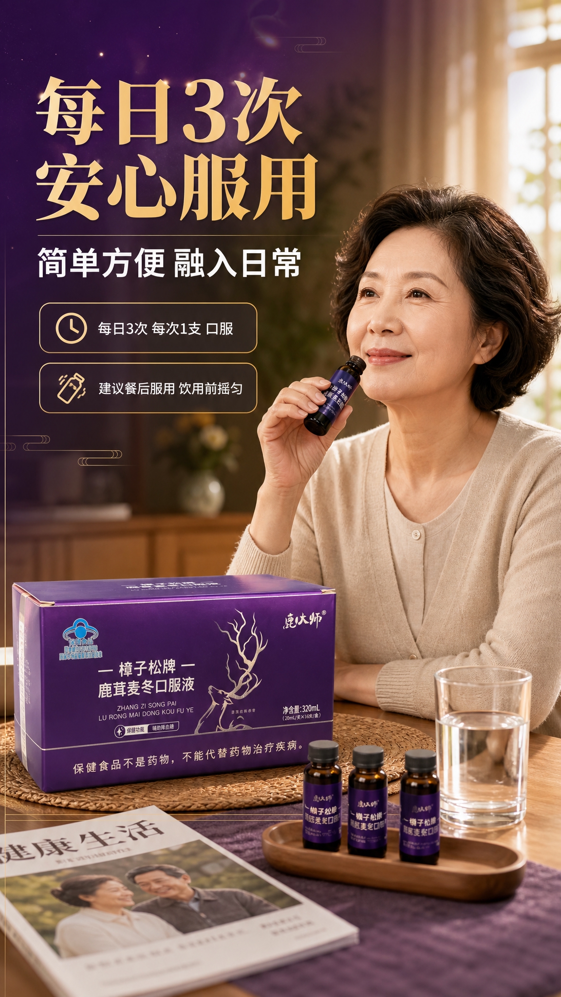 [商品] 使用【图1】和【图2】樟子松牌鹿茸麦冬口服液；保留产… - 图片创意预览