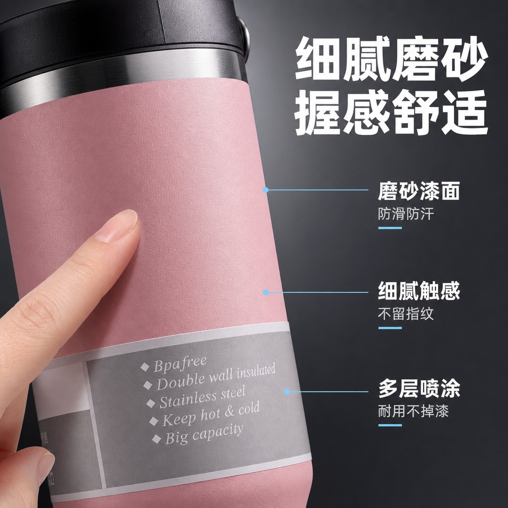 [主图-12] 杯身磨砂工艺 手感细节展示 [统一基调] 淘宝… - 图片创意预览