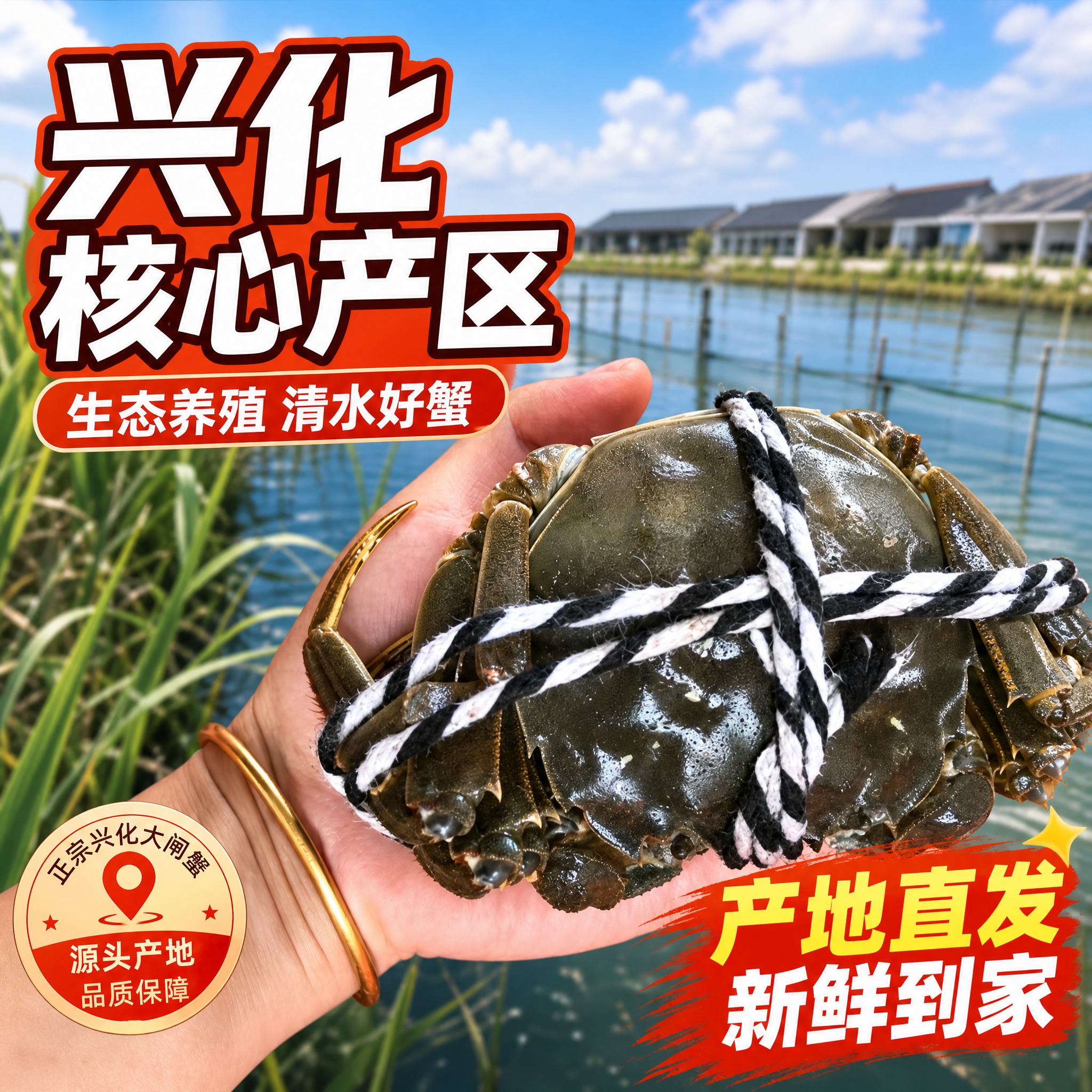 [主图-4] 兴化产地养殖场景图 突出产地直发 生态养殖 拼多… - 图片创意预览