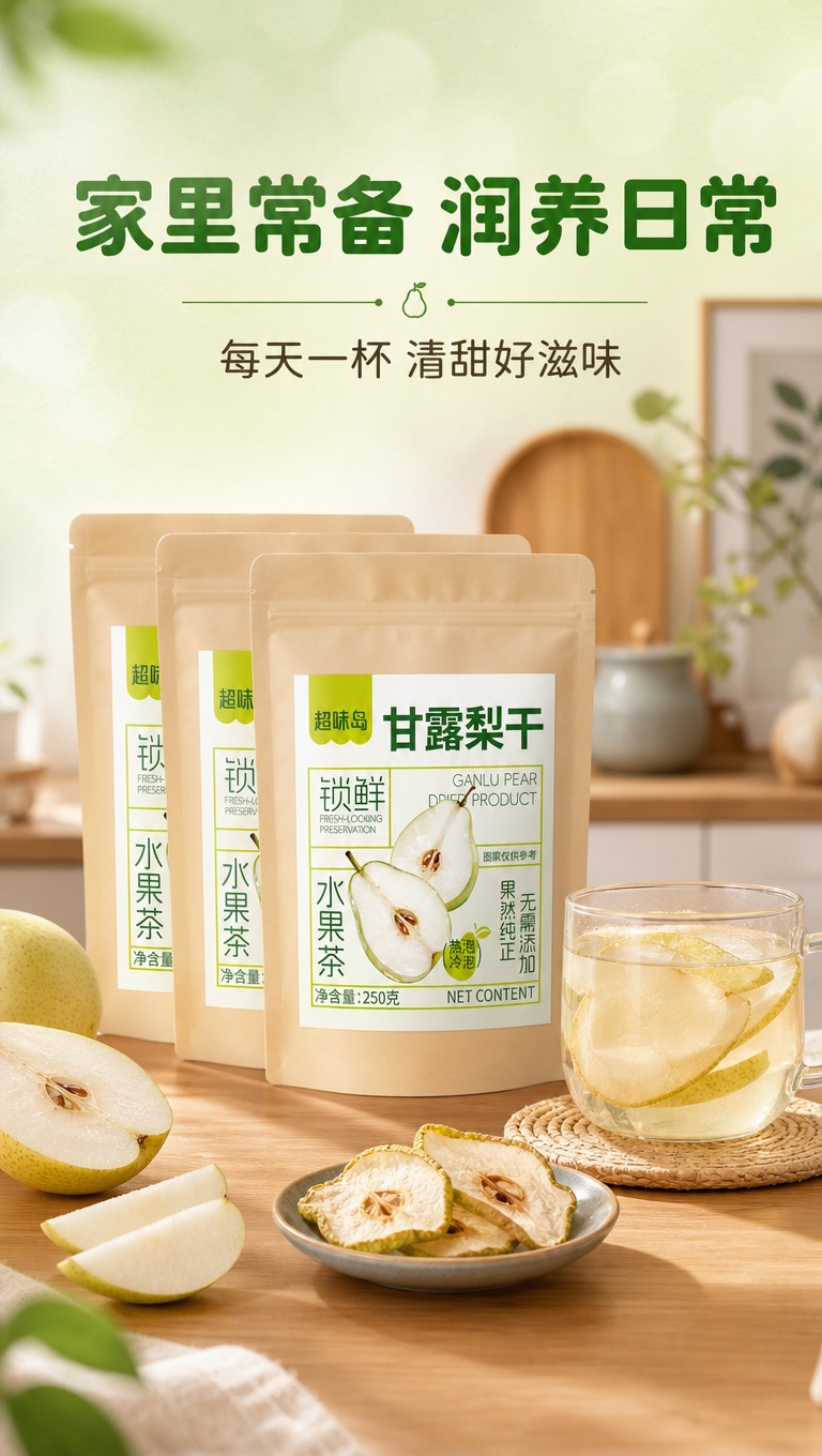 [商品] 使用【图1】超味岛甘露梨干自立袋包装；保留全部包装文… - 图片创意预览