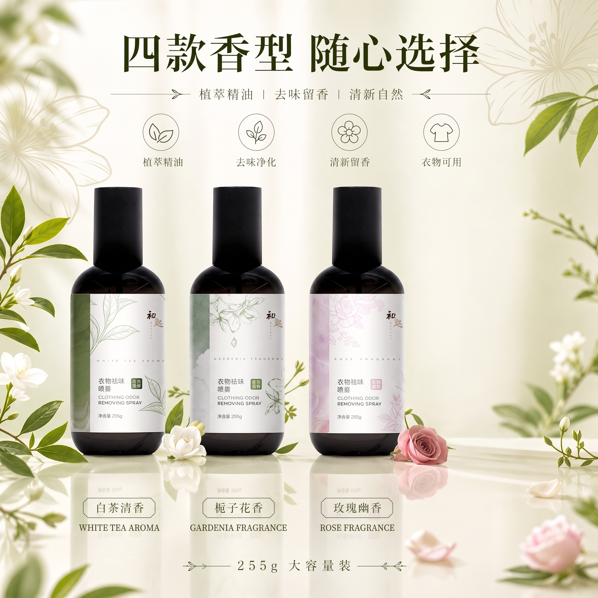 三种香型 白茶清香有两个重复的 删掉一款 - 图片创意预览