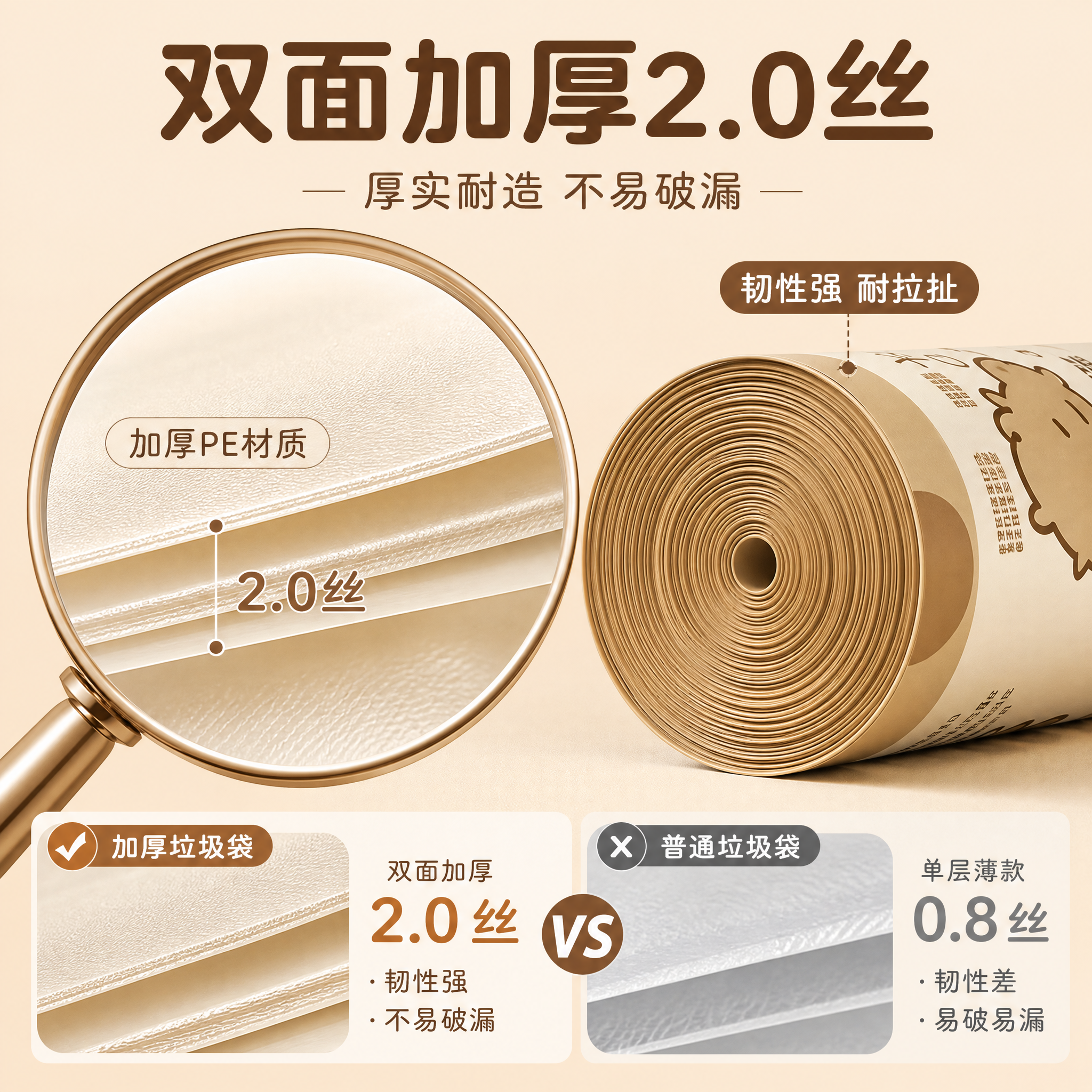 [主图-3] 材质细节 双面加厚2.0丝 品质证明 [统一基调… - 图片创意预览