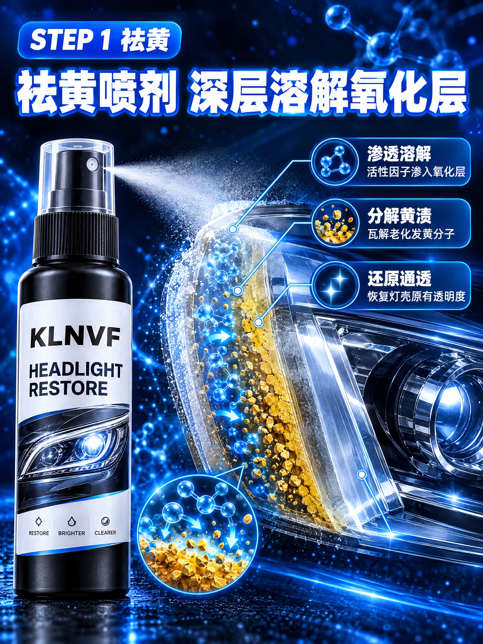 [商品] 使用KLNVF HEADLIGHT RESTORE汽… - 图片创意预览