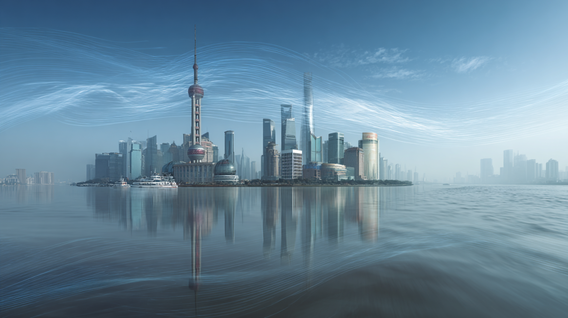 2026 Year of the Horse Spring Festival, panoramic view of Shanghai Bund in early morning mist, Orien预览效果