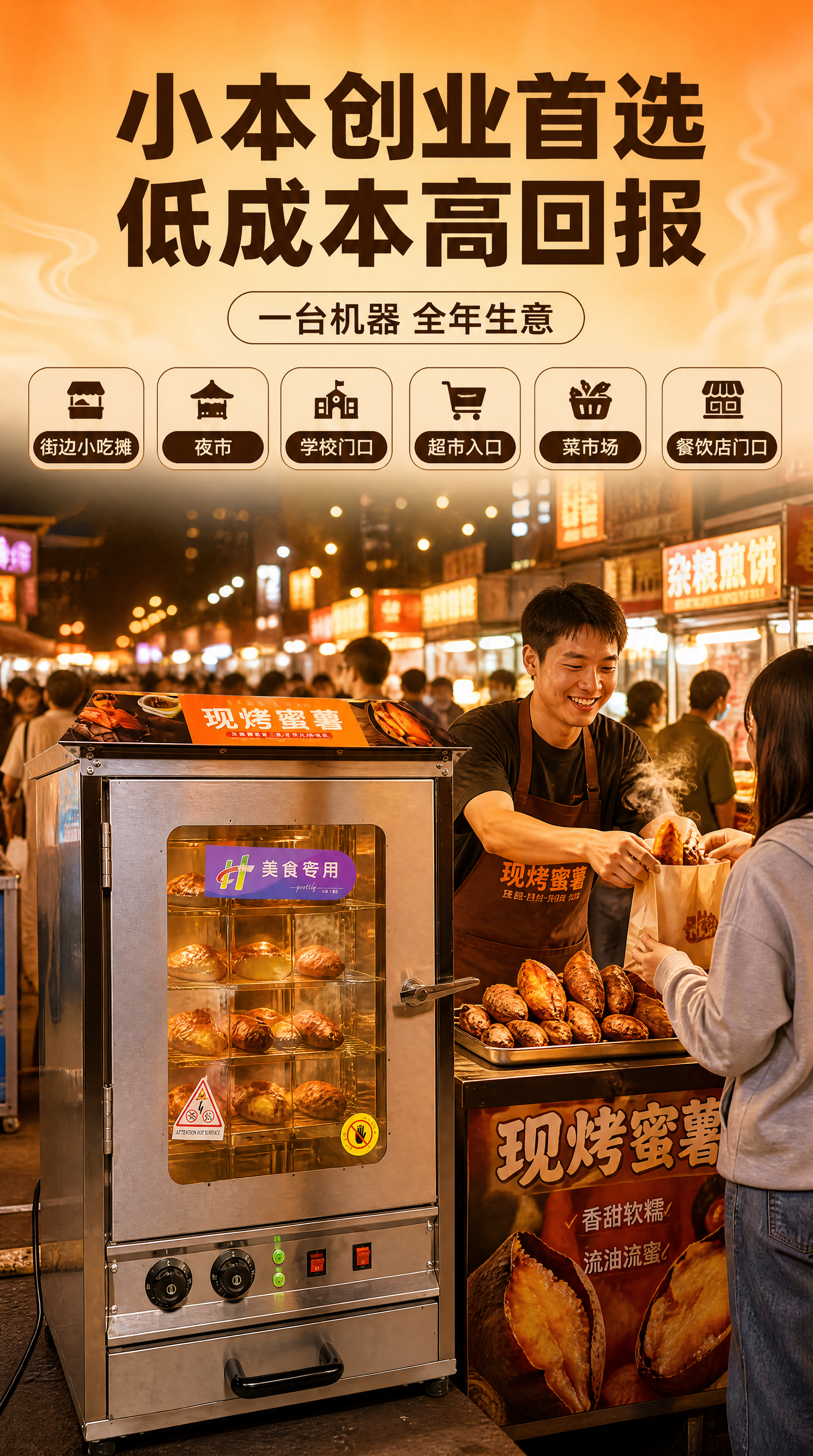 [商品] 使用【图7】商用立式旋转烤地瓜机整机图；保留立式不锈… - 图片创意预览