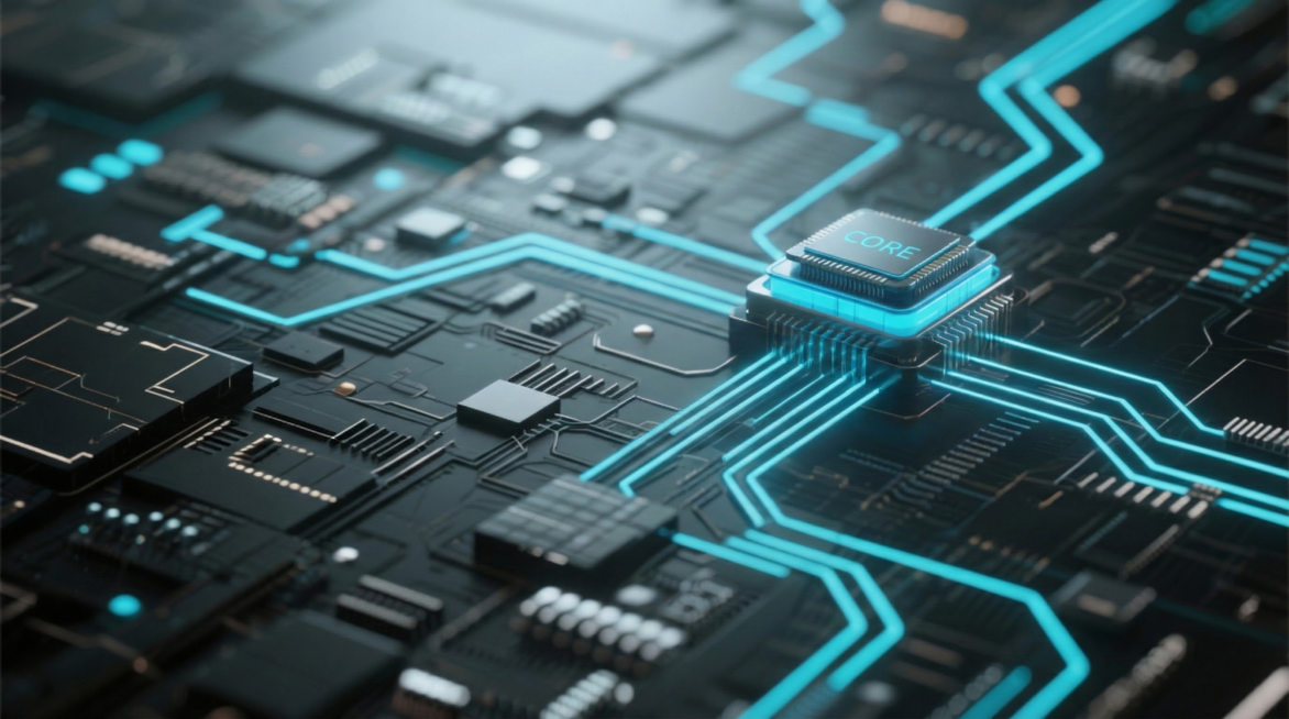 芯片小一点，放到右上角预览效果