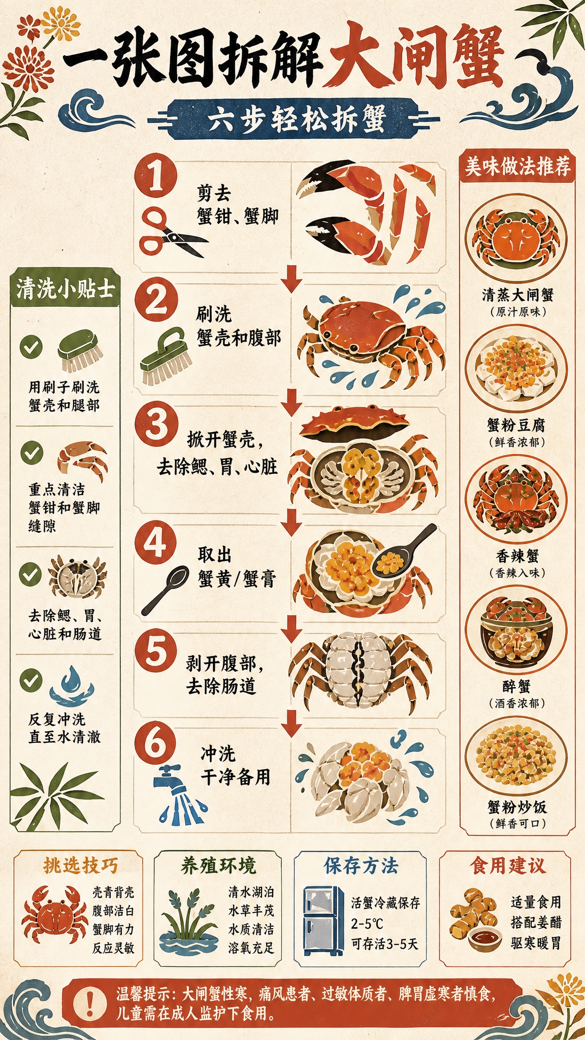 中式剪纸拼贴风格竖版信息图海报，9:16比例，2D扁平插画，纯… - 图片创意预览