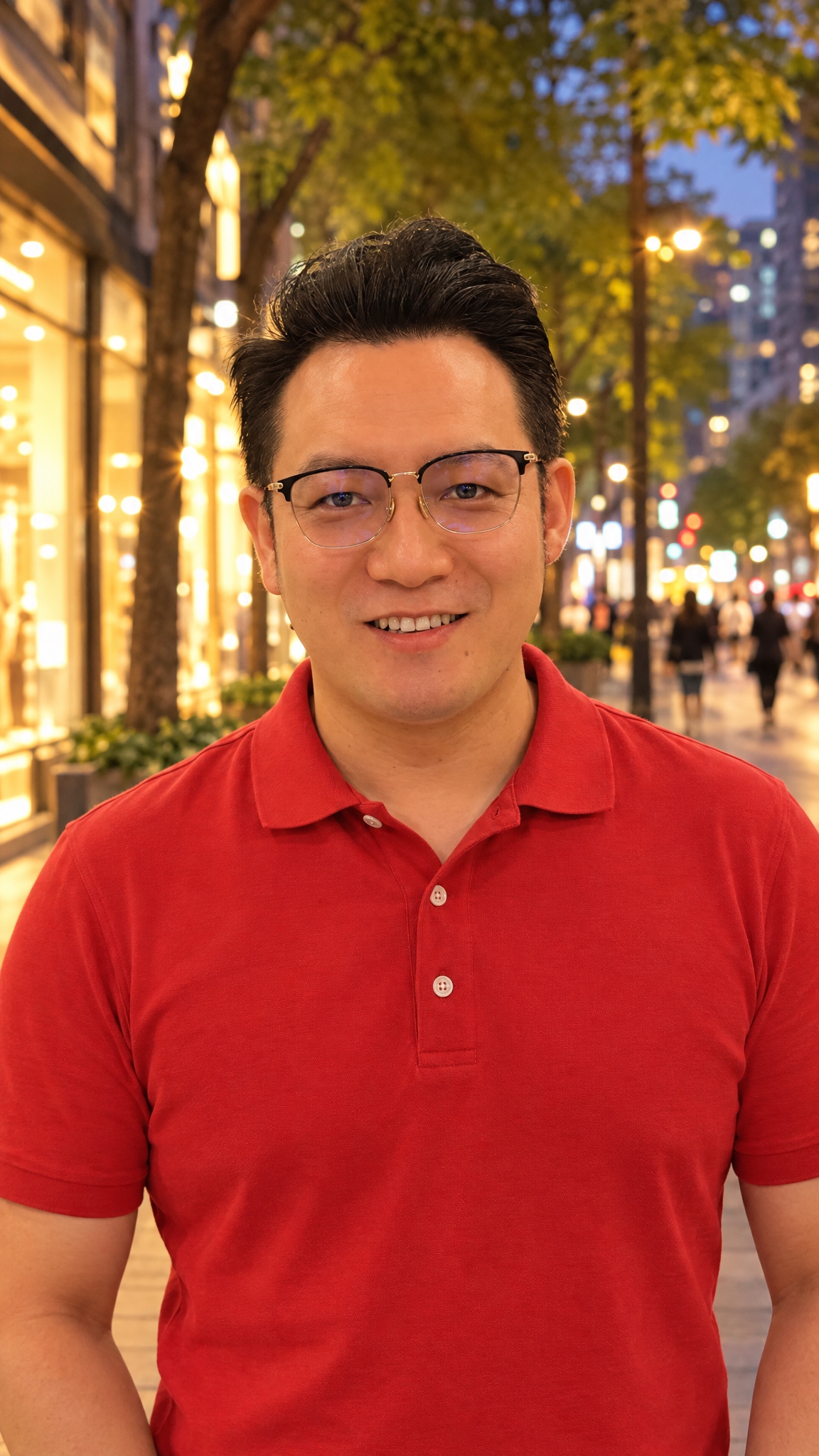 以参考图中人物的面部、五官比例与微笑表情为严格依据，生成一张真… - 图片创意预览
