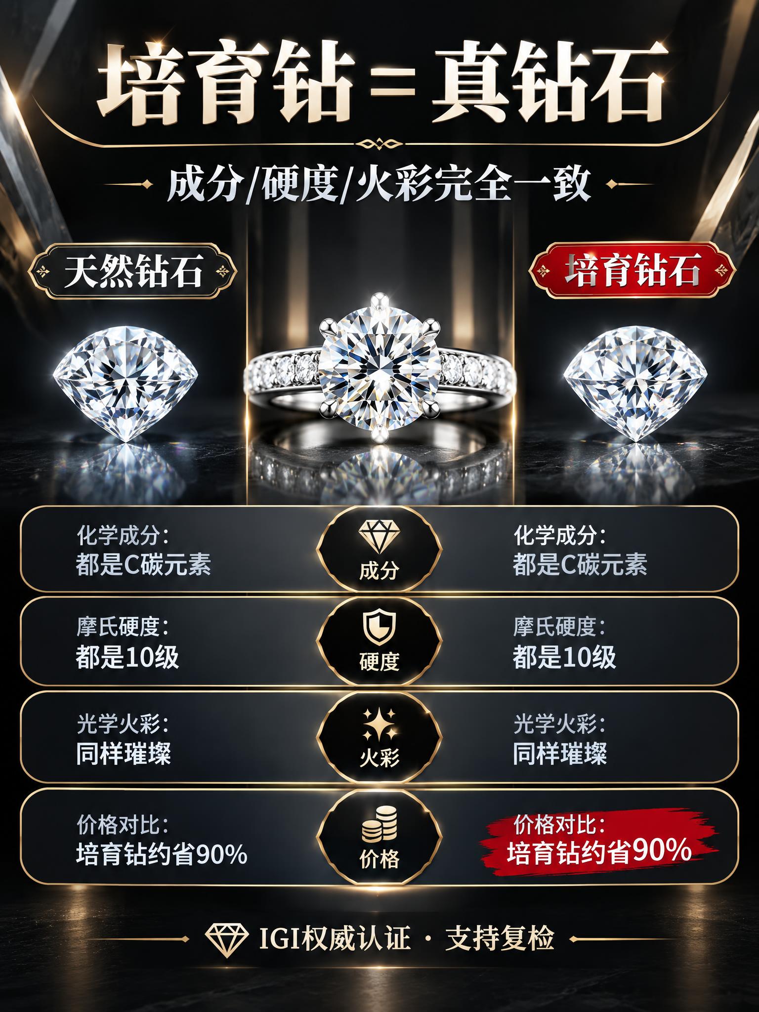 [商品] 使用【图6】2克拉培育钻女戒；保留六爪镶嵌、主石切工… - 图片创意预览