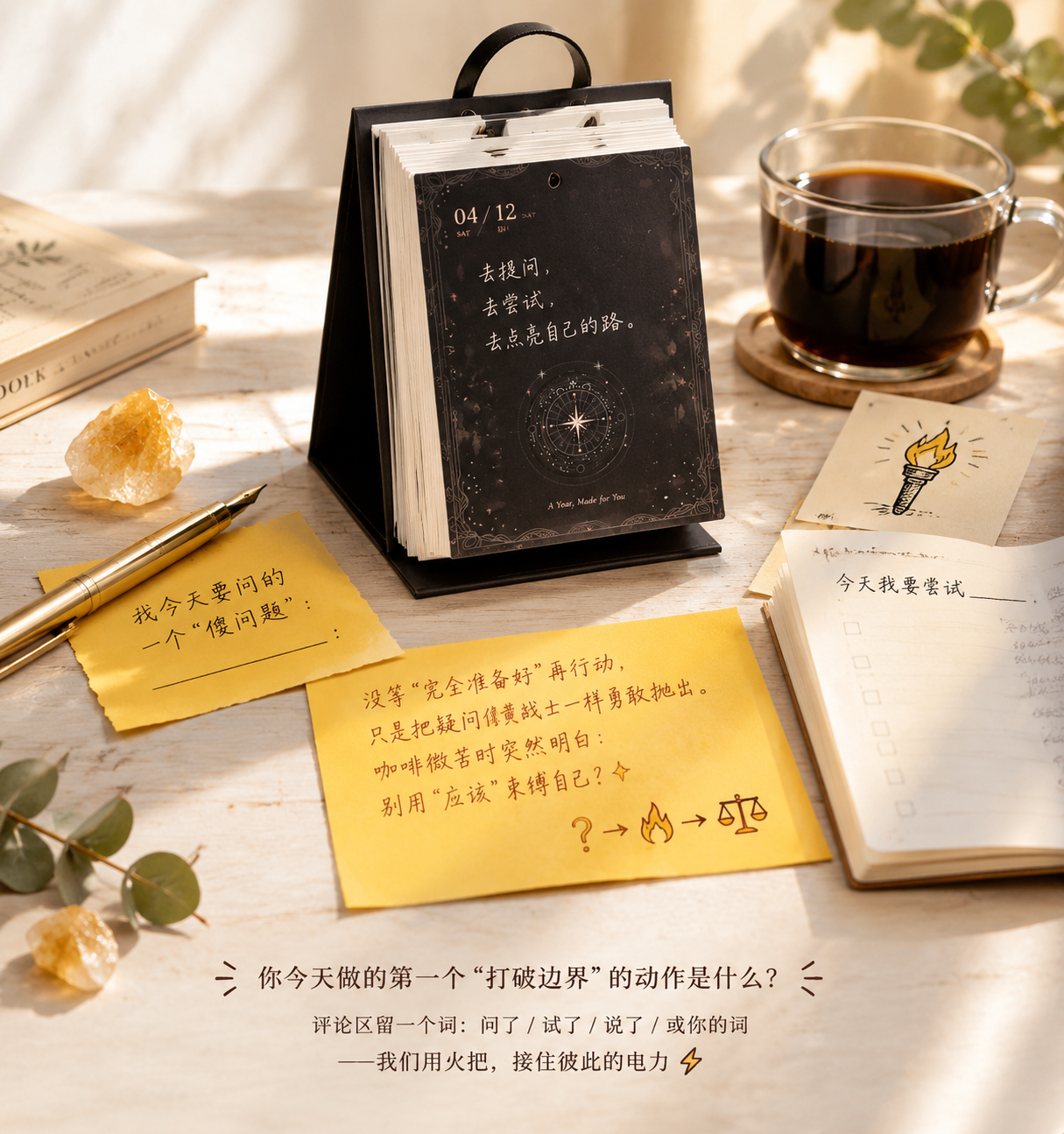参考图中的日历造型与质感，生成一张日历主题的静物摆拍图。 【主… - 图片创意预览