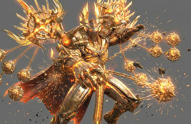 左手臂的动作冲向镜头。