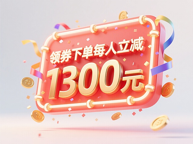 浮雕字体标签，电商促销