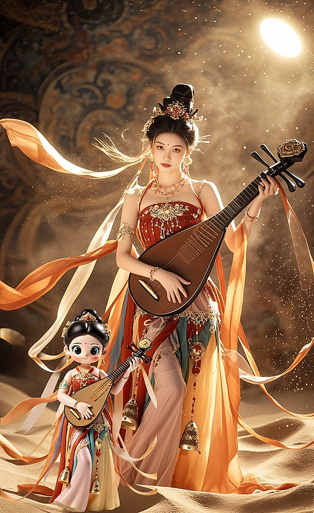 古典敦煌飞天琵琶仙子~